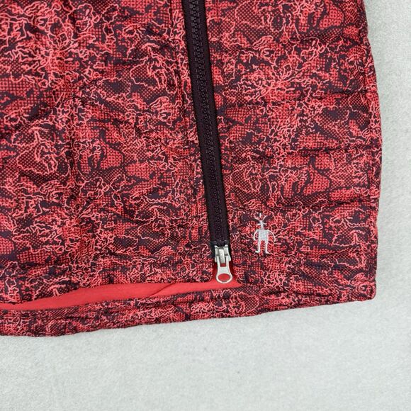 Smartwool Smartloft 120 Puffer Skirt coral pink snakeskin size XS zip front mini - Picture 2 of 7